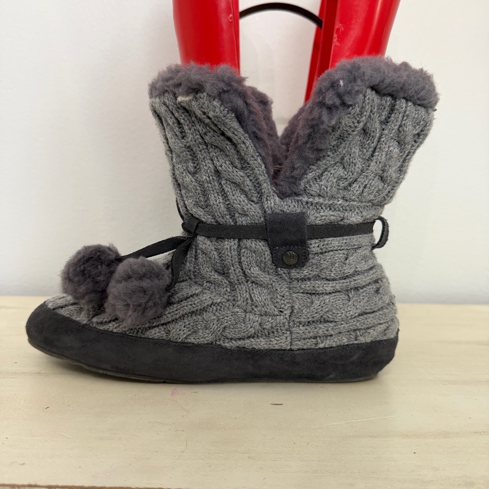 Bearpaw Grey Trista Boot Slippers